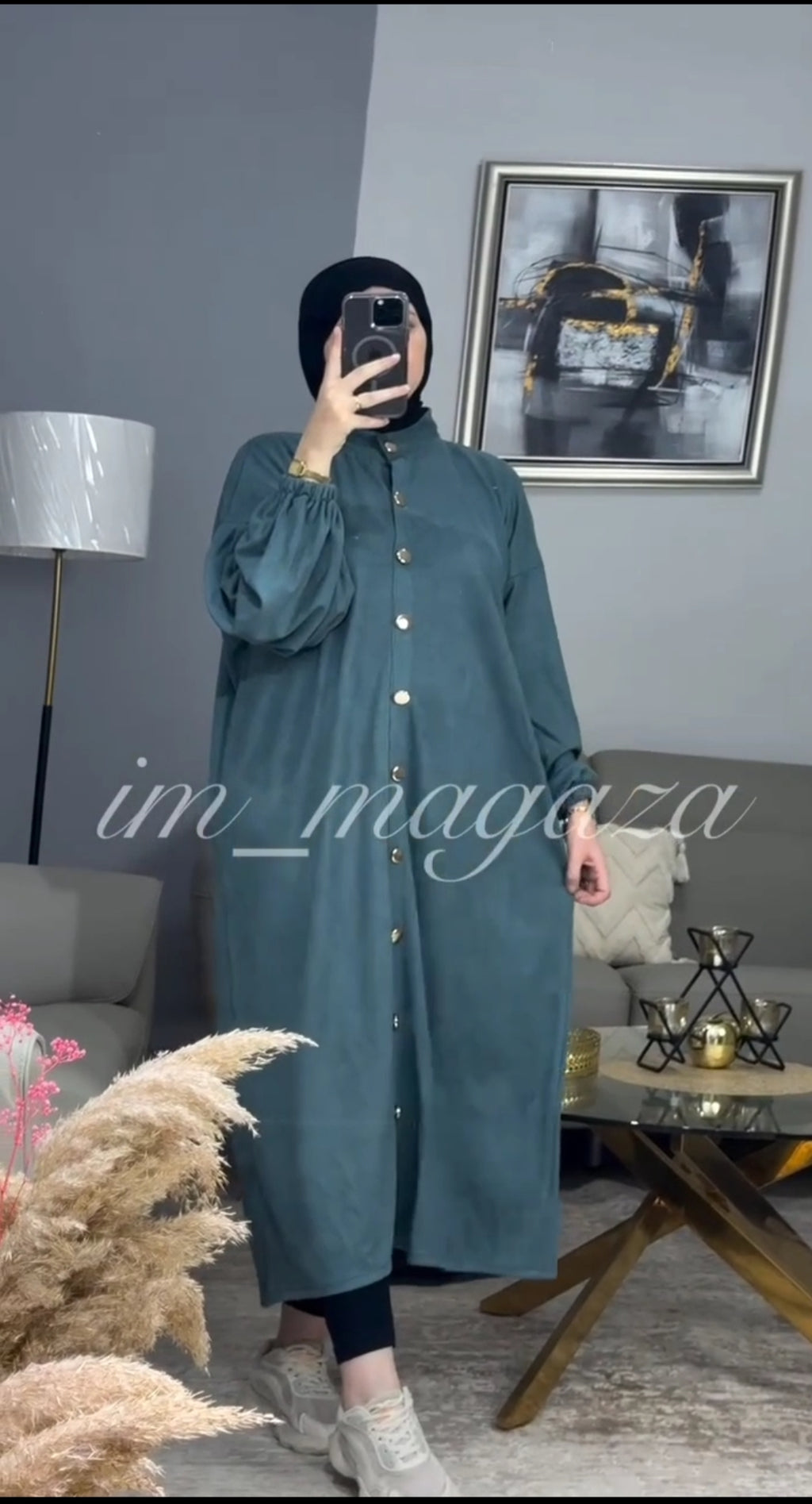 Robe chemise Velours