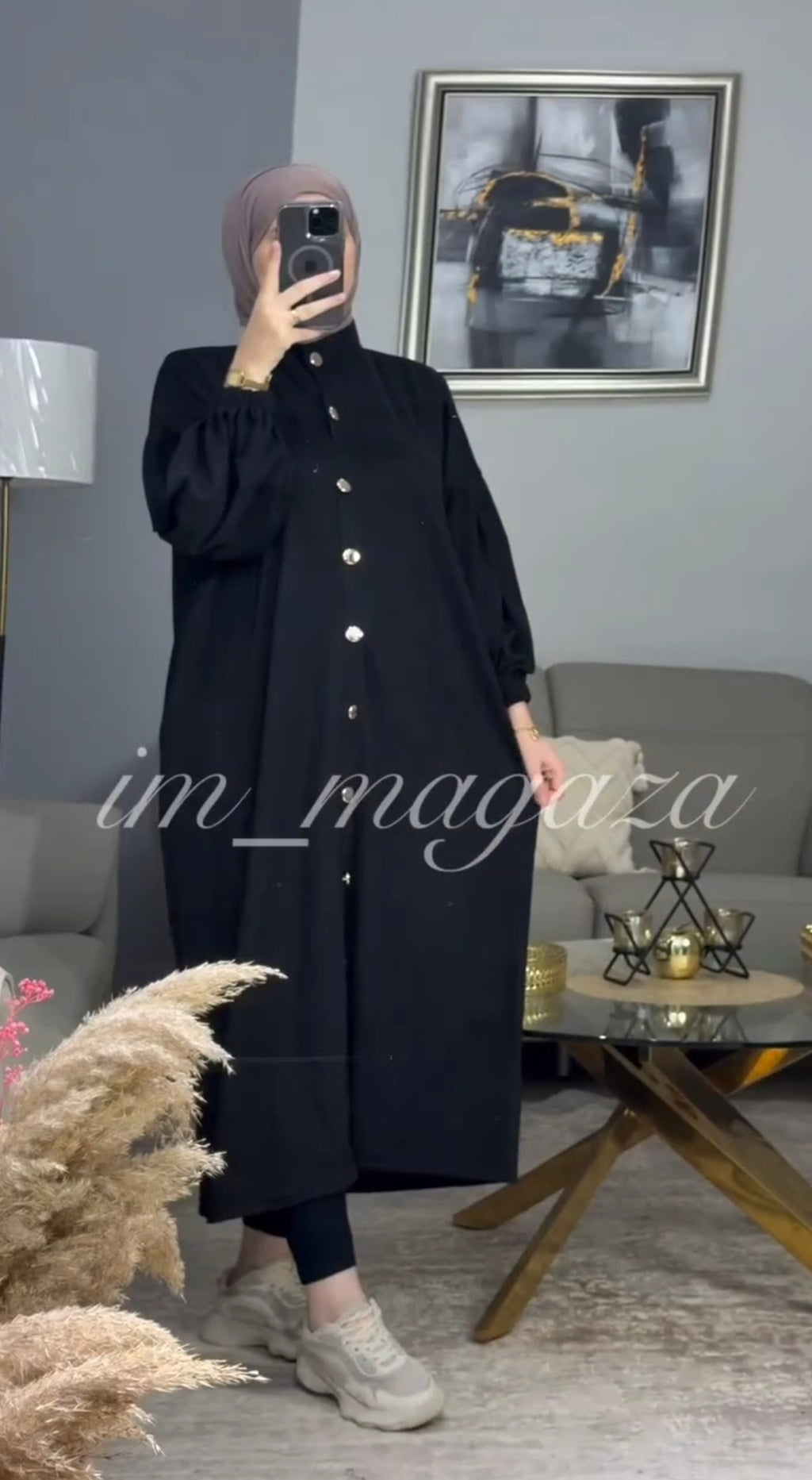 Robe chemise Velours