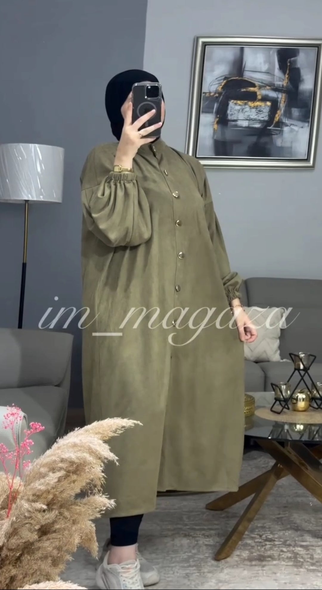 Robe chemise Velours